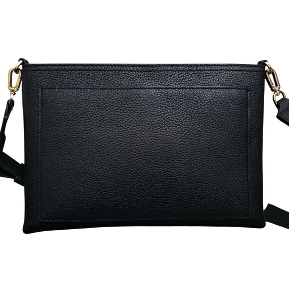 Tory Burch Blake Swingpack Black Pebbled Leather Crossbody Shoulder‎ Bag - Picture 4 of 9